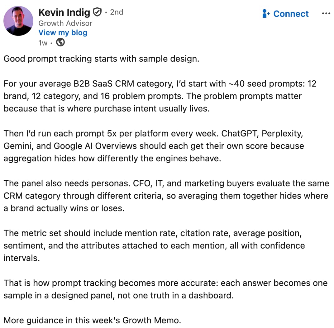 Screenshot from LinkedIn, June 2026