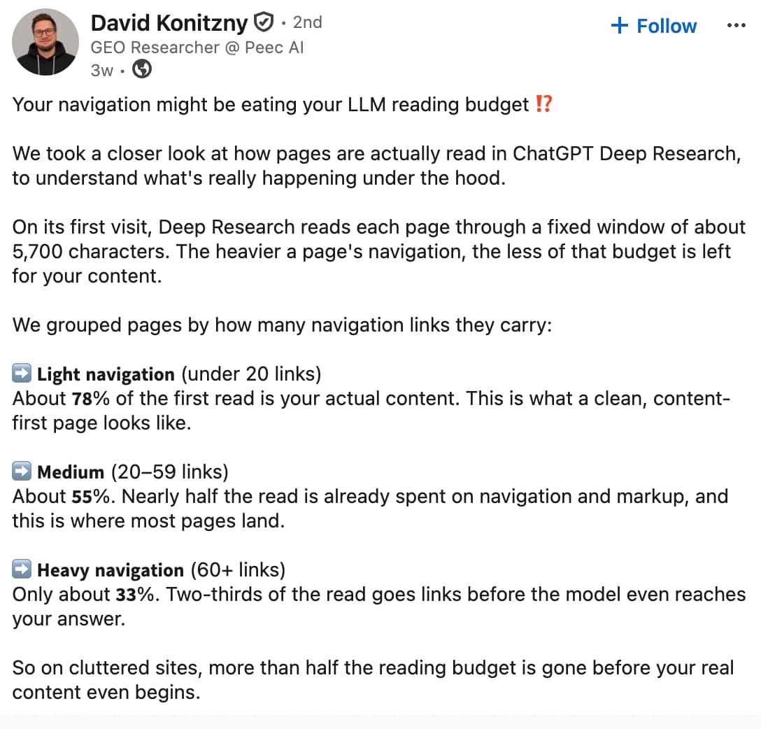 Screenshot from LinkedIn, July 2026