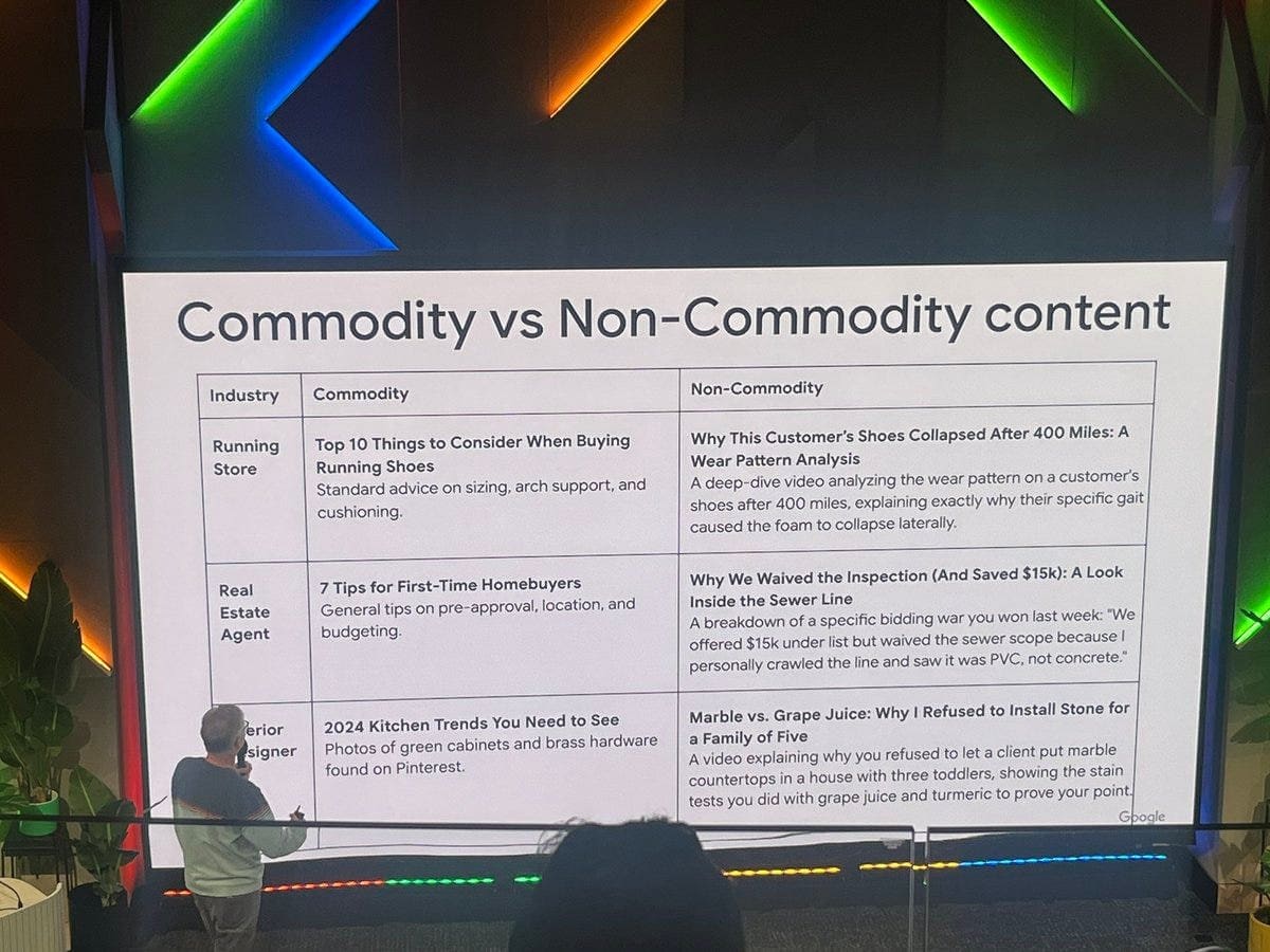 Google's @dannysullivan on commodity vs non-commodity content https://t.co/lOelMIgQtP via @marthavanberkel and @gaganghotra_ and others Google's @dannysullivan on commodity vs non-commodity content https://t.co/lOelMIgQtP via @marthavanberkel and @gaganghotra_ and others