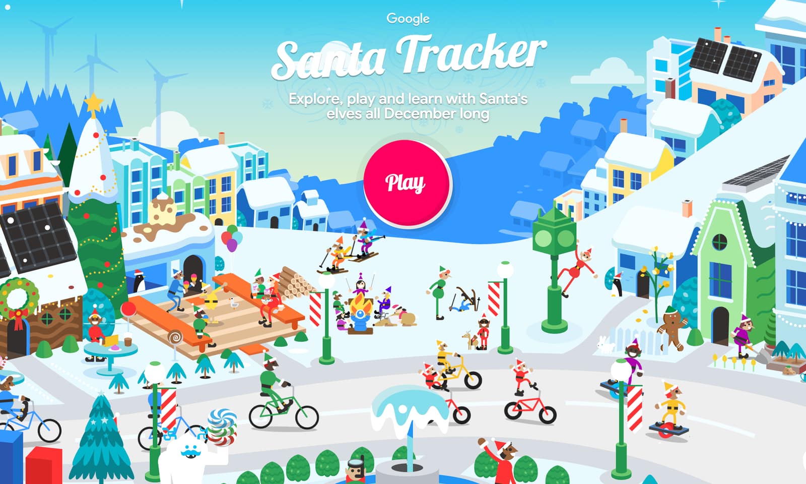 Screenshot from santatracker.google.com/, December 2025
