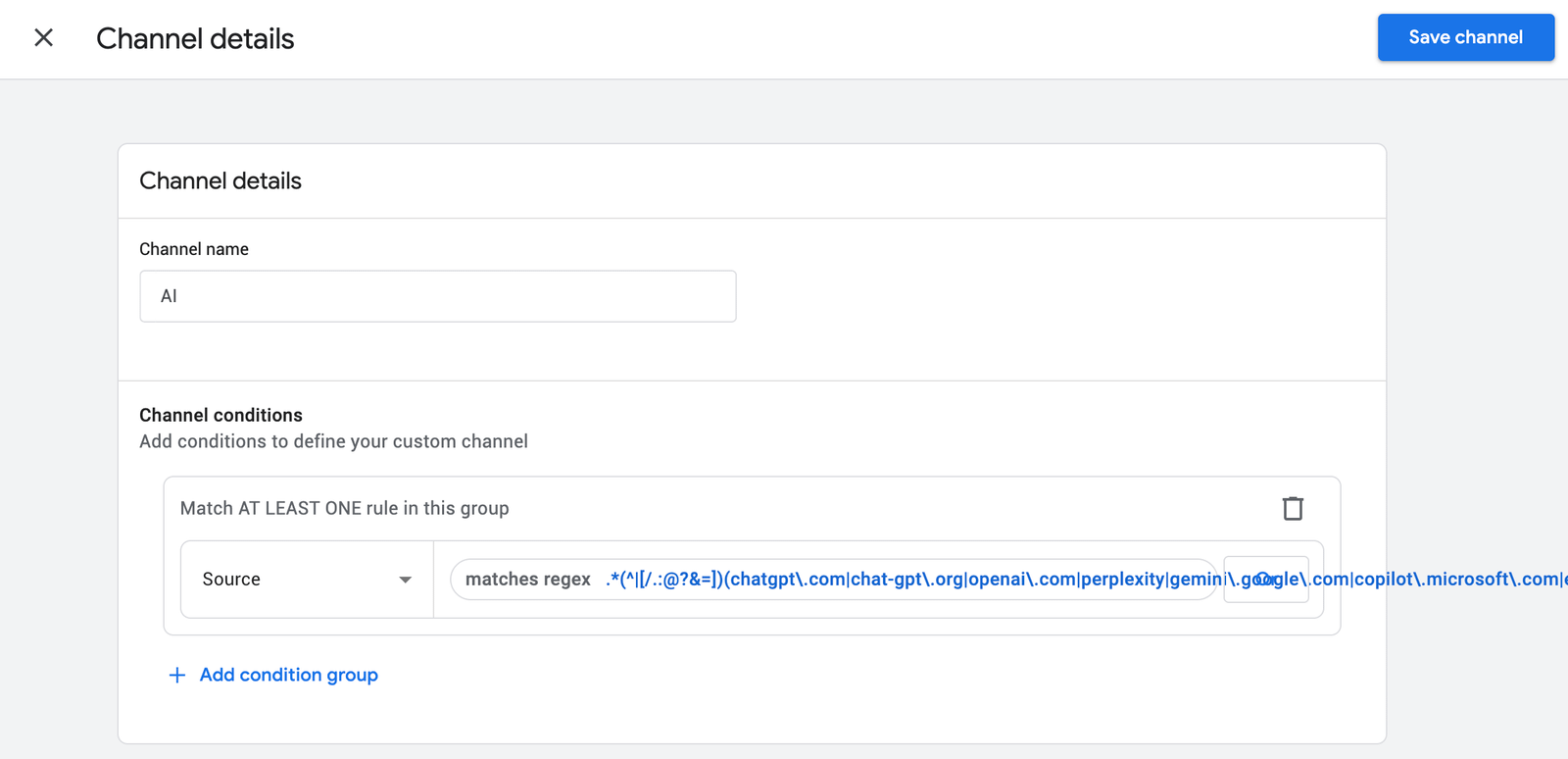 AI Source Regex GA4