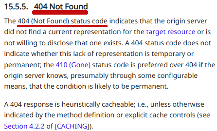 Google: 404 Crawling Means Google Is Open To More Of Your Content – Screenshot Of The Official Web Standard For 4o4 Status Co
