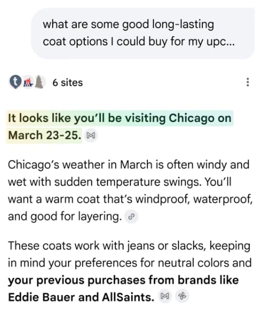 Screenshot from: blog.google/products-and-platforms/products/search/personal-intelligence-ai-mode-search/, January 2026.
