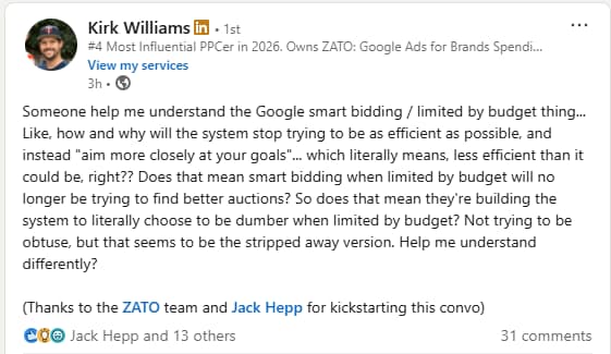 Google Clarifies Smart Bidding Update After Advertiser Concerns – The Biggest Concern: Is Google Becoming Less Efficient?