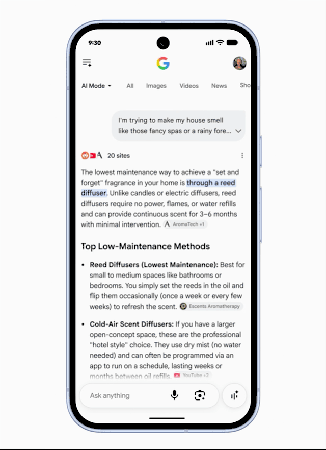 Google Introduces New Ad Formats In AI Mode – Conversational Discovery Ads Respond To Nuanced Prompts