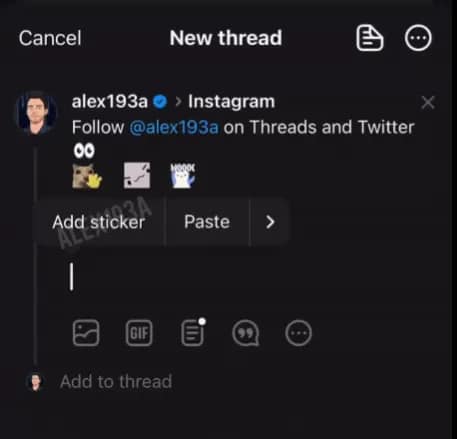 Threads stickers