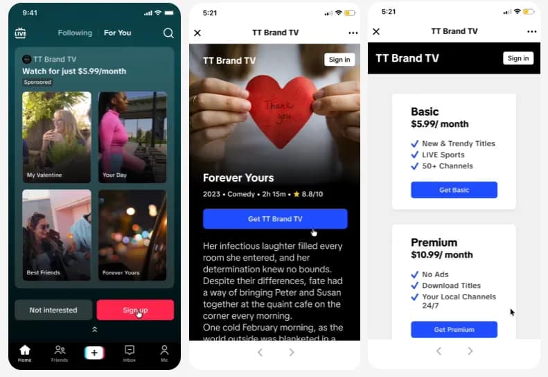 TikTok streaming ads