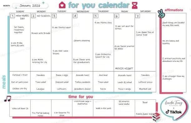 TikTok For Your Calendar
