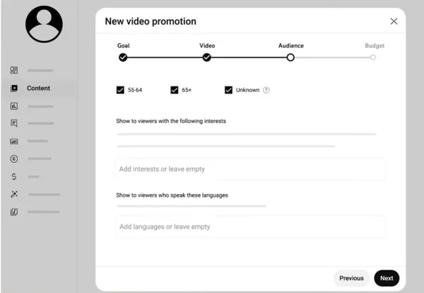 YouTube Promote update