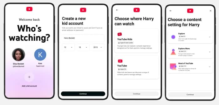 YouTube log in update