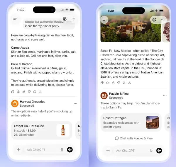 ChatGPT ads