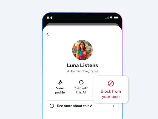 Meta AI bot example