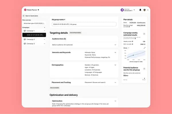 Pinterest Media Planner