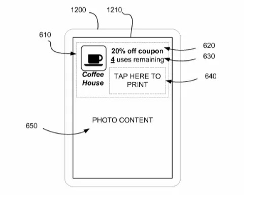 an image from a Snapchat patent on AR ads
